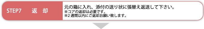 STEP7　返却